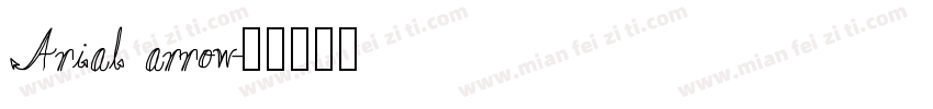 Arial arrow字体转换